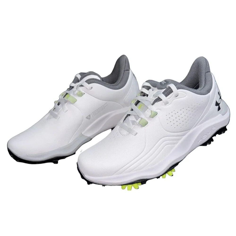 Under Armour Mens Size 4 Golf Shoe UA Drive Pro Storm White 3028725-100 New